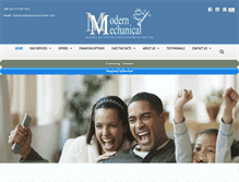Tablet Screenshot of modernmechhvac.com